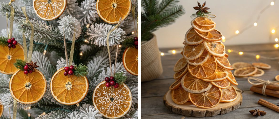 Новогодний декор с сушеными апельсинами: креативные идеи