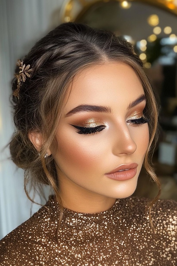 Макіяж у головних відтінках Нового року 2026: 5 ідей для святкового образу 5