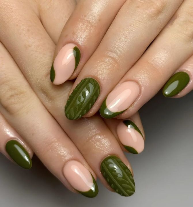 Sweater nails: идеи вязаного маникюра 2026 43