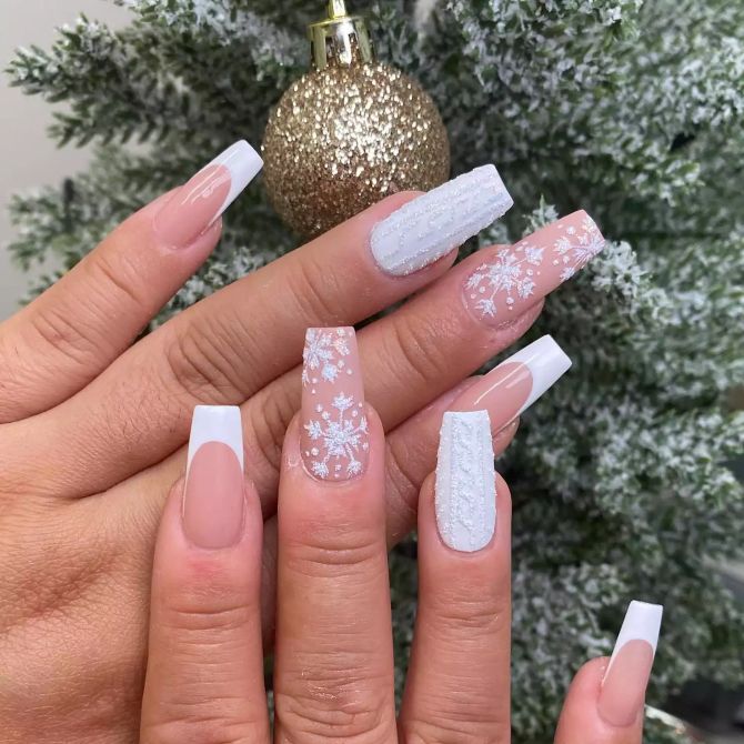 Sweater nails: идеи вязаного маникюра 2026 41