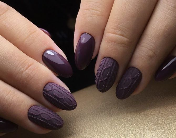 Sweater nails: идеи вязаного маникюра 2026 33