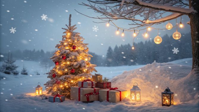 Красивые картинки на Новый 2026 год Лошади 15