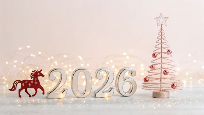 Красивые картинки на Новый 2026 год Лошади 23