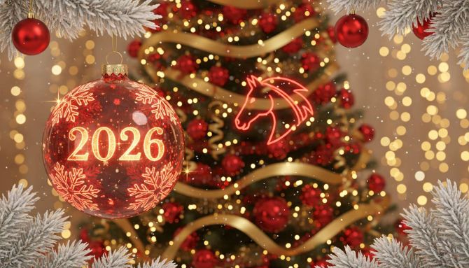 Красивые картинки на Новый 2026 год Лошади 22