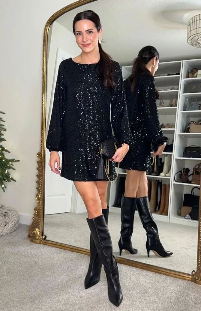 Стильные наряды на Новый год и Рождество для женщин старше 40 лет 11