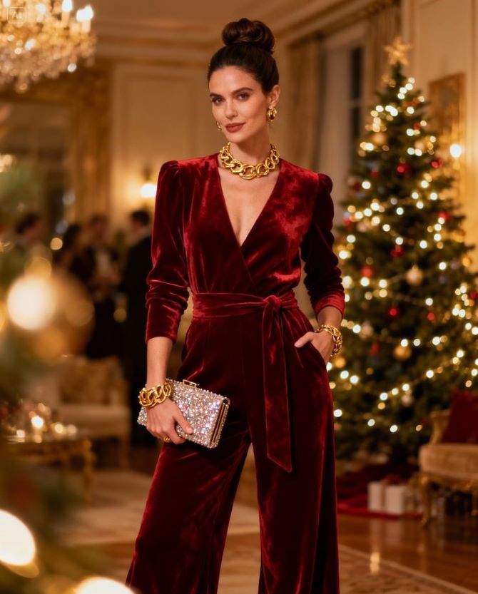 Стильные наряды на Новый год и Рождество для женщин старше 40 лет 19