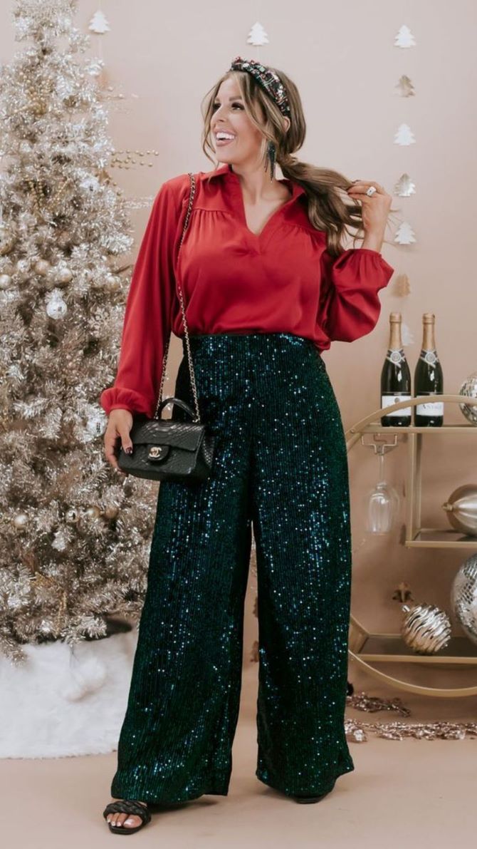 Стильные наряды на Новый год и Рождество для женщин старше 40 лет 16