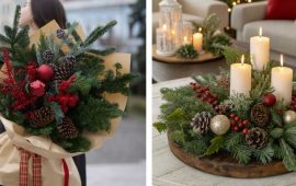 Новогодние поделки из еловых веток: лучшие идеи, мастер-классы