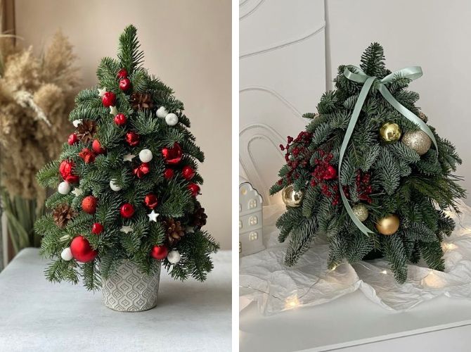 Новогодние поделки из еловых веток: лучшие идеи, мастер-классы 12