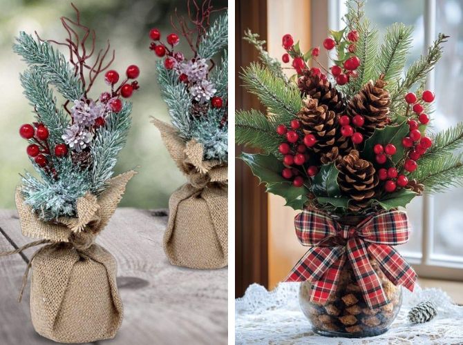 Новогодние поделки из еловых веток: лучшие идеи, мастер-классы 8