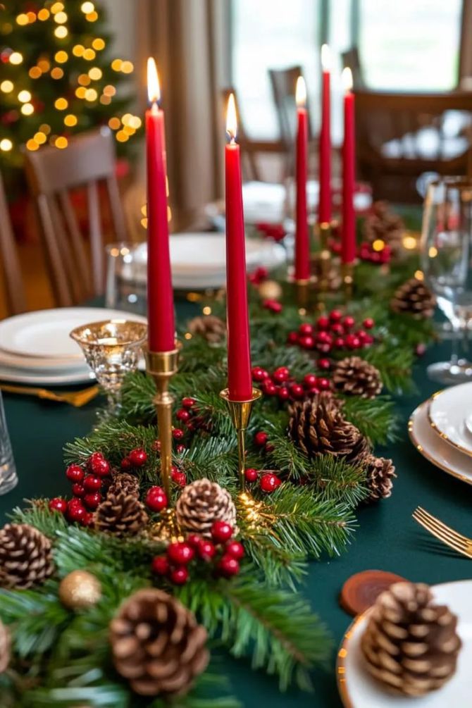 Декор новогоднего стола 2026: как создать атмосферу праздника на год Лошади 8