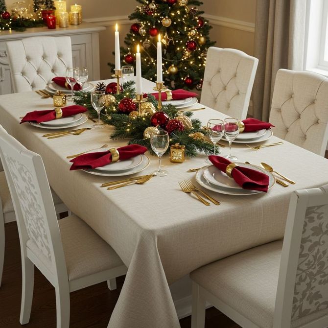 Декор новогоднего стола 2026: как создать атмосферу праздника на год Лошади 5