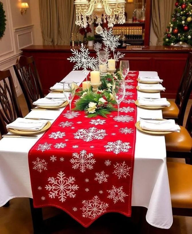 Декор новогоднего стола 2026: как создать атмосферу праздника на год Лошади 4