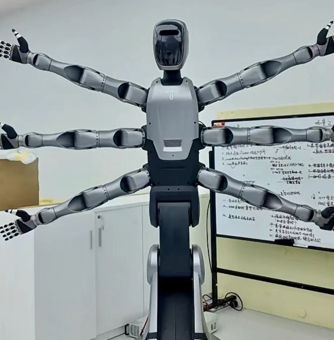 Ein sechsarmiger humanoider Roboter wurde vorgestellt 1