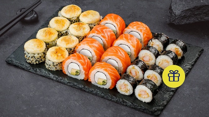 Встигни замовити у Суші Майстер в Києві на шалені знижки до Різдвяних свят 2