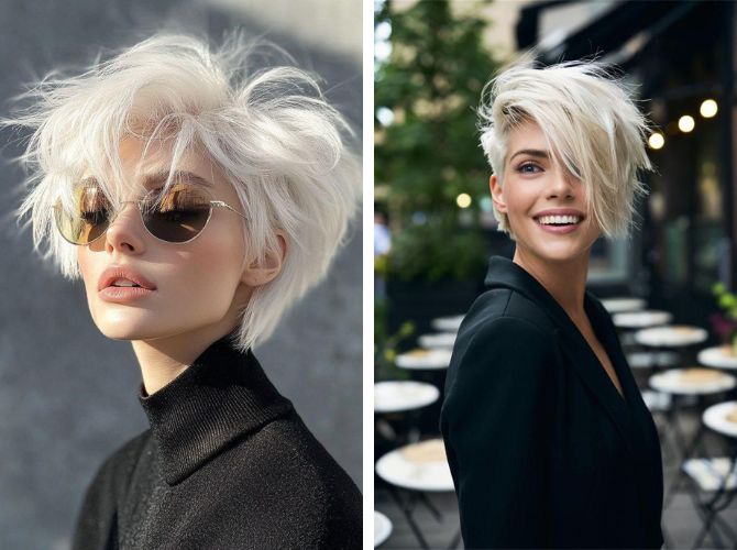 Стильные прически на короткие волосы: идеи праздничных укладок 4