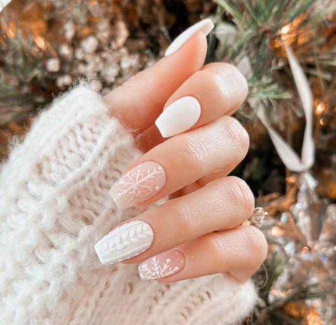 Sweater nails: идеи вязаного маникюра 2026 5