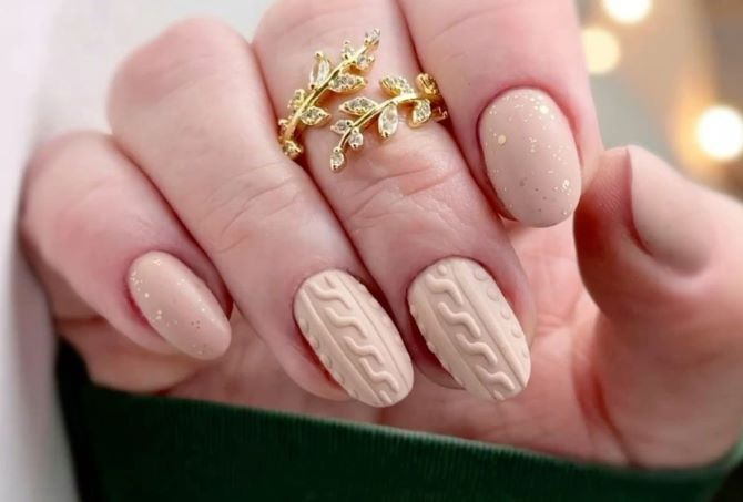Sweater nails: идеи вязаного маникюра 2026 9