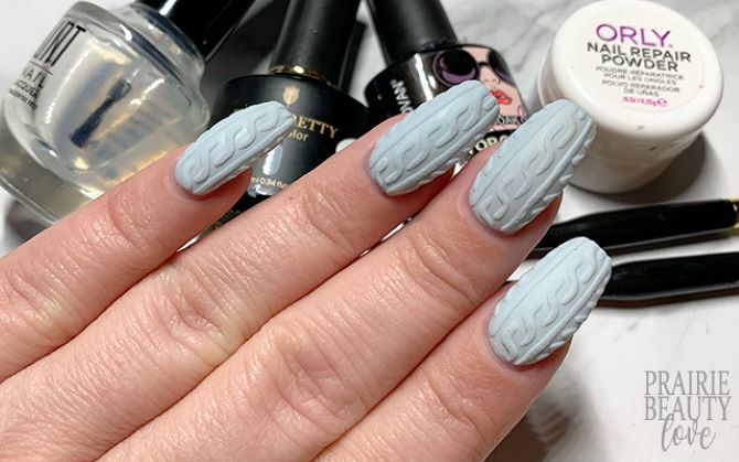 Sweater nails: идеи вязаного маникюра 2026 26