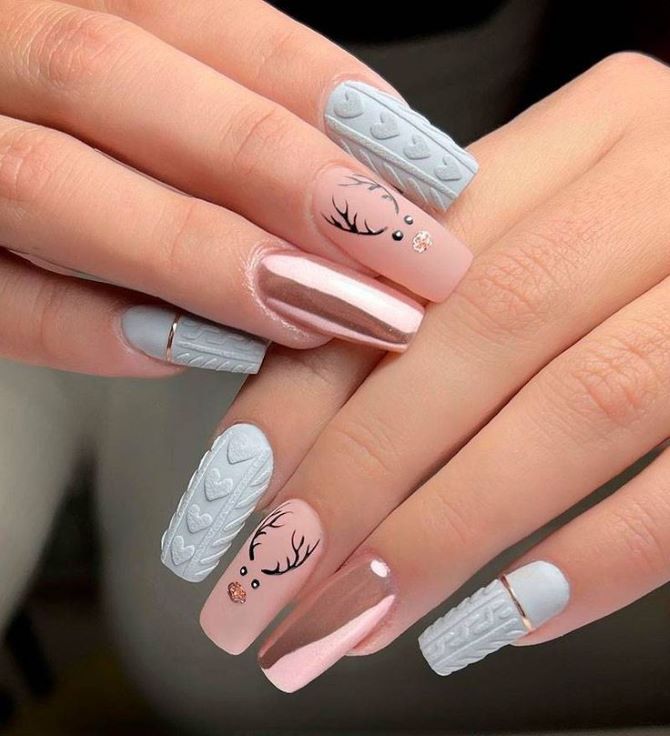 Sweater nails: идеи вязаного маникюра 2026 27