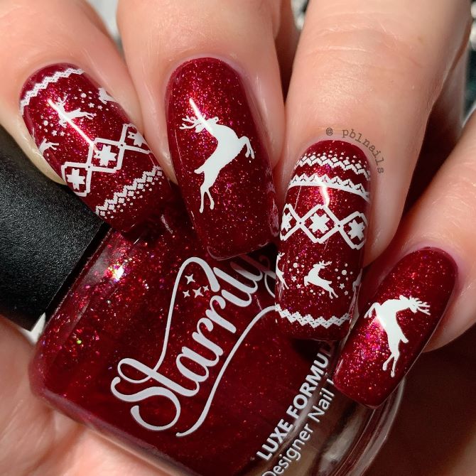 Sweater nails: идеи вязаного маникюра 2026 19