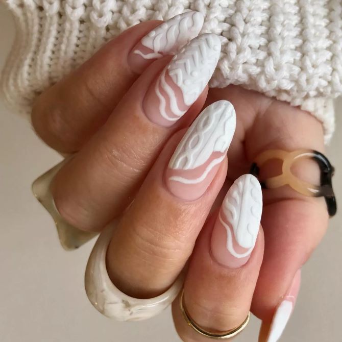Sweater nails: идеи вязаного маникюра 2026 2