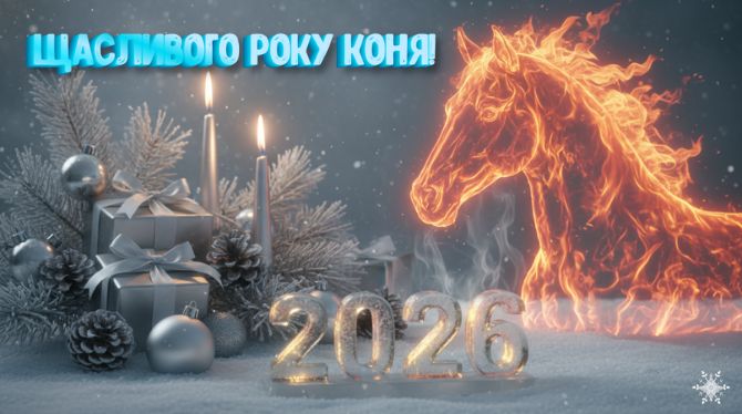 Символ 2026 року: новорічні картинки та листівки з конем 4