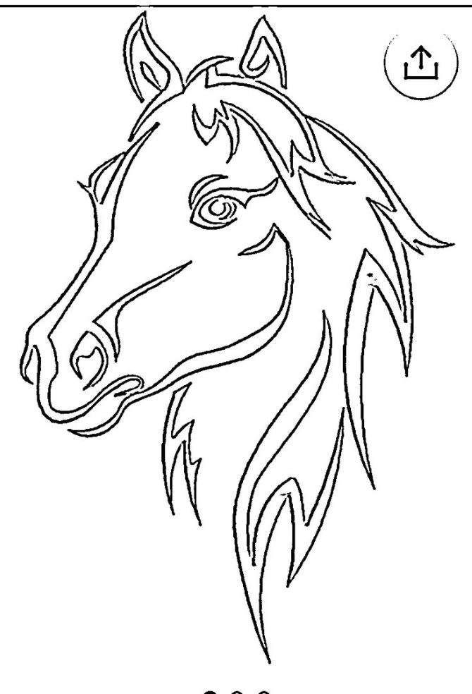 Вытынанки на год Лошади 2026: шаблоны для украшения окон 10