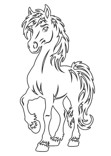 Вытынанки на год Лошади 2026: шаблоны для украшения окон 19