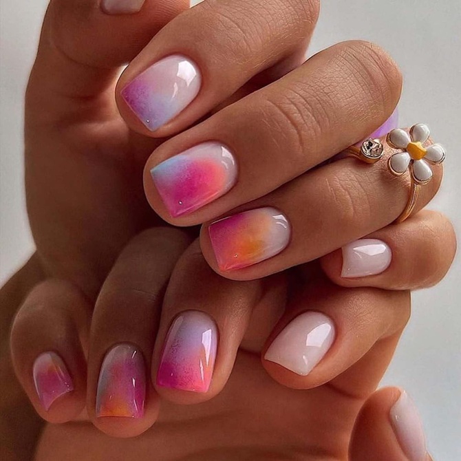 Акварельный маникюр: главный тренд 2026 года 4