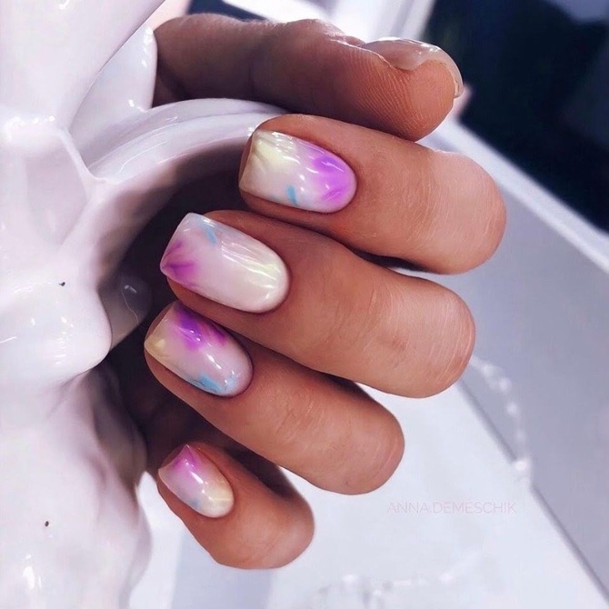 Акварельный маникюр: главный тренд 2026 года 5