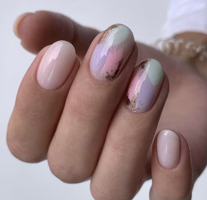 Акварельный маникюр: главный тренд 2026 года 9