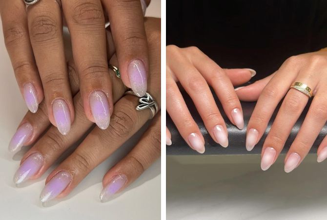 Aura nails 2026: градиентный маникюр с эффектом ауры 4