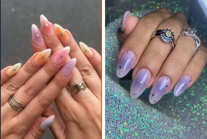 Aura nails 2026: градиентный маникюр с эффектом ауры 2