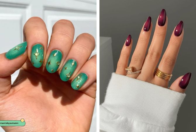 Aura nails 2026: градиентный маникюр с эффектом ауры 8