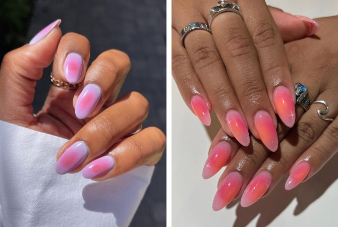 Aura nails 2026: градиентный маникюр с эффектом ауры 1