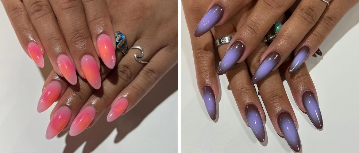 Aura nails 2026: градиентный маникюр с эффектом ауры