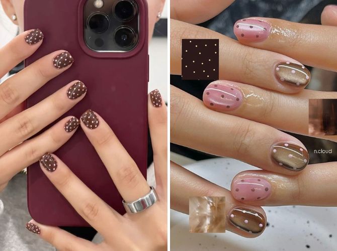 Маникюр Polka Dot 2026 – идеи маникюра в горошек 10