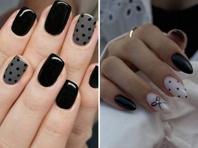 Маникюр Polka Dot 2026 – идеи маникюра в горошек 4