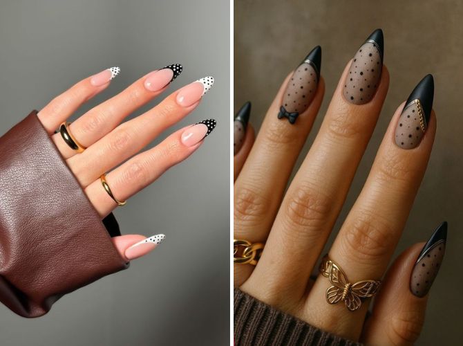 Маникюр Polka Dot 2026 – идеи маникюра в горошек 6