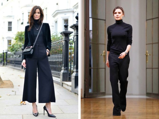 6 элегантных черных образов для женщин 50+ 5