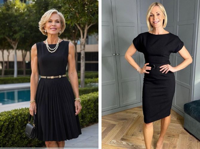 6 элегантных черных образов для женщин 50+ 1