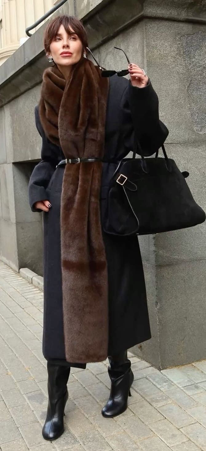 Как носить длинный шарф в 2026 году: 5 стильных образов 5