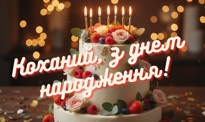 Зворушливі привітання з днем ​​народження коханому чоловікові 6