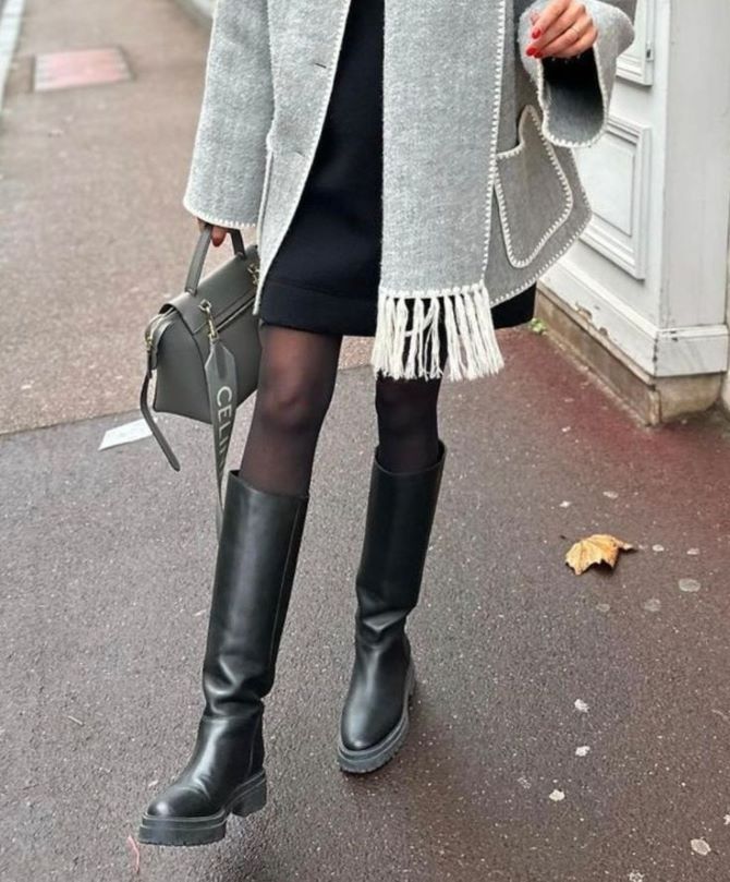 Как носить юбку зимой, чтоб выглядеть модно и не мерзнуть 4