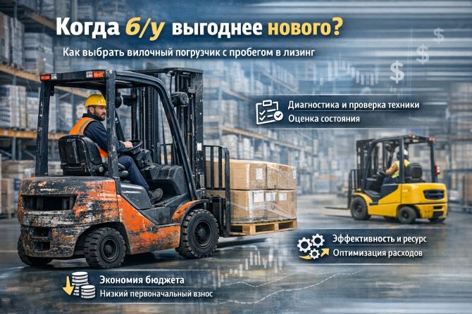 Когда б/у выгоднее нового: как выбрать вилочный погрузчик с пробегом в лизинг 1