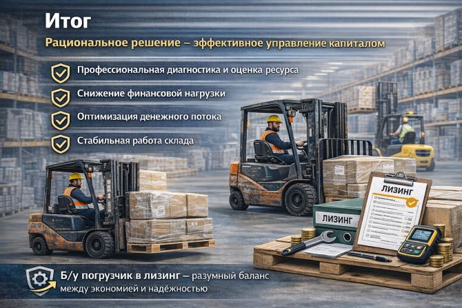 Когда б/у выгоднее нового: как выбрать вилочный погрузчик с пробегом в лизинг 4