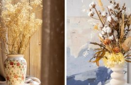 Вази с сухоцвітами – стильне доповнення сучасного інтер’єру