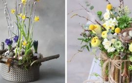 Весенние композиции из природных материалов – как украсить квартиру или дом