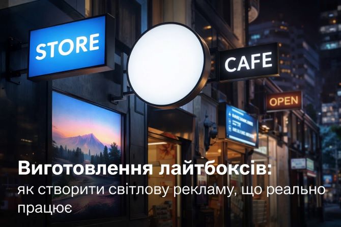 Виготовлення лайтбоксів як інструмент впізнаваності бренду 1
